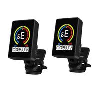 Puleuroy 2 Piezas de con Pantalla A Color Recargable, Medidor de Afinación de Ukelele, Violín y Bajo, Accesorios para