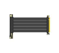 Puleuroy Cable Elevador PCI-e 4.0 X16 para Tarjeta de Video, Extensión de 20 cm, Blindado, Flexible, Montaje de 90°, Cable de Extensión para GPU, Color Negro