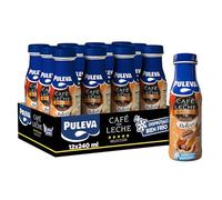 Puleva Café con Leche, Capuccino Deliss, Café Preparado para llevar, Sin Gluten - Pack 12x240ml
