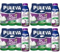 Puleva Mañanas Ligeras Leche Sin Lactosa Semidesnatada 6 x 1 L (Paquete de 4)