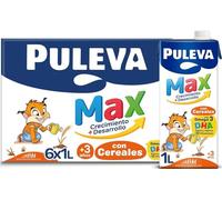 Puleva Max Leche de Crecimiento y Desarrollo con Cereales - Pack 6 x 1Lt