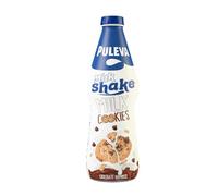 Puleva Milkshakes - Batido de Milk & Cookies, Bebida Láctea de Chocolate, Sabor a Galleta, Botella Familiar, Ideal para Desayunos y Meriendas, 1 Litro