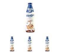 Puleva Milkshakes - Batido de Milk & Cookies, Bebida Láctea de Chocolate, Sabor a Galleta, Botella Familiar, Ideal para Desayunos y Meriendas, 1 Litro (Paquete de 4)
