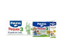 PULEVA PEQUES 3 con Cereales y Fruta de 12 a 36 meses - 10 Packs de 3x200ml