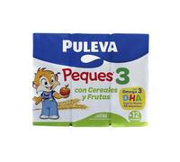 Puleva Peques Leche Infantil de Crecimiento Tipo 3 con Fruta y Cereales - Paquete de 3 x 200 ml - Total: 600 ml