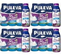 Puleva sin Lactosa Entera, 6 x 1L (Paquete de 4)
