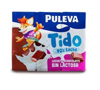 Puleva Tido - Batido de Cacao sin Lactosa Rico en Calcio, Proteínas y Vitamina D, Sin Gluten - Pack 6x200ml
