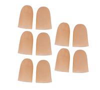 Pulgar Iluminado con Batería para Espectáculos de Varios Efectos, 5 Pares para Halloween, Conciertos, Material de PVC, Tamaño 4,5 Cm (Rojo)