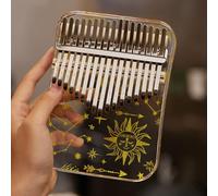 Pulgar Kalimba con 17 teclas en forma acrílica única para amantes de la música de todas las edades (B)