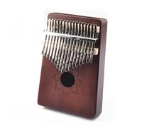 Pulgar piano 17 llaves con notas grabadas instrumentos musicales portátiles de madera sólida de piano lindo con libro musical de música para niños adultos principian B