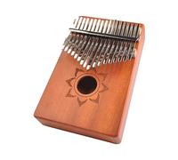 Pulgar piano 17 llaves con notas grabadas instrumentos musicales portátiles de madera sólida de piano lindo con libro musical de música para niños adultos principian C