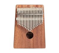 Pulgar portátil piano 17 llaves, instrumento musical profesional de piano de caoba sólida avanzada con estuche protector, regalos de martillo para niños adultos prin Mahogany