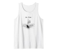 Pulgares Esqueleto Viniendo A Través del Agua Im Fine Actitud Camiseta sin Mangas