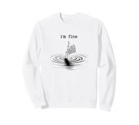 Pulgares Esqueleto Viniendo A Través del Agua Im Fine Actitud Sudadera