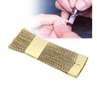 Pulido de uñas, Cepillo limpiador de brocas para uñas, limpiador de broca de cobre para accesorios de manicura