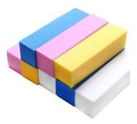 Pulido Lijado Limas Bloque Pedicura Cuidado de la manicura Nail Art Buffer Polish White Nail File Nail Art Tips Manicure Pedicure-4pcs color al azar