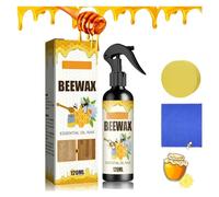 Pulidor de cera de abejas en aerosol 2024, limpiador de cera de abejas, spray de cera de abeja micromolecularizada natural, spray de cera de abeja, cera de abeja para suelos de madera (1 unidad)