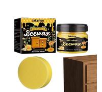 Pulidor de cera para madera, 80 g, cera de abeja natural y acondicionador, cera de restauración de madera, cera multifuncional para reparación de arañazos de madera, cera de abeja a largo plazo para