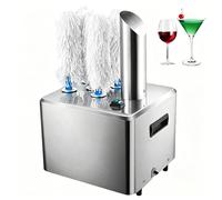 Pulidor De Copas De Vino Eléctrico Comercial, Máquina De Acero Inoxidable Con 5 Cabezas Y Secador De Aire Caliente A 58 Grados Celsius, Limpiador Automático De Copas Para Bares, Restaurantes Y Pubs