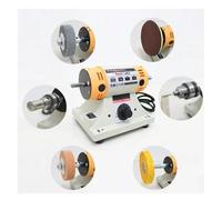 pulidor de joyas, Amoladora de mesa multifuncional pequeña, herramienta eléctrica for trabajar la madera con cera miel jade, for cortar, tallar y pulir(A)