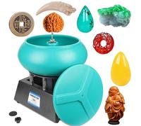 Pulidor de joyas con vaso magnético de 12 litros, vaso vibratorio eléctrico, vaso vibratorio for roca, vaso magnético, utilizado for pulir accesorios de metal y joyas, etc.
