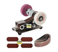 pulidor de joyas, Mini lijadora de banda eléctrica, amoladora, pulidora, afiladora escritorio, herramienta(Package C)
