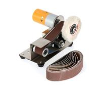 Pulidor de joyas, Mini lijadora de banda eléctrica, amoladora pulidora DIY, cortador de bordes, afilador, cortador de escritorio, herramienta eléctrica(Package A)