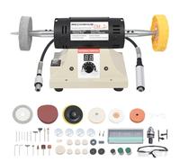 Pulidor de joyas, pulidor de banco de pantalla digital ajustable, pulidor de banco dental, incluyendo rueda de pulido de tela de algodón, rueda de fibra abrasiva, muela abrasiva, vidrio de seguridad