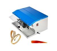 Pulidor de joyas, pulidor de polvo de 200 W de velocidad 0-8000 RPM, pulidor de banco de velocidad variable for joyería pulida, aluminio, cromo, materiales dentales acrílicos,Fácil de operar