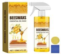 Pulidor de madera con cera de abeja, limpiador y abrillantador de muebles con cera de abeja, abrillantador de madera natural en spray, Ideal para suelos y armarios de madera (2)
