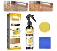 Pulidor de madera con cera de abeja, spray natural de cera de abeja micromolecularizada, 2 en 1 (pulido y limpieza), para suelos de madera y muebles