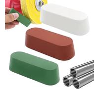 Pulidor de metales - Juego de pasta de pulir de 3 piezas | Pulido de aluminio para joyería de acero inoxidable | Incluye barras de pasta de pulir, accesorios de taller artesanal para limpieza y cuidad