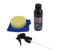 Pulidor de neumáticos y revestimiento brillante de 100 ml para protección, impermeable y resistente a los rayos UV, para una fácil aplicación con esponja y toalla, compatible con todos los tipos de