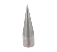 Pulidor de perforador redondo de cuero, molinillo cónico de esmeril para manualidades en cuero, afila bordes interiores de 2 a 15,5 mm y exteriores de 16 mm, herramienta manual de acero inoxidable