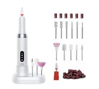Pulidor de uñas eléctrico, brocas profesionales for pulir , eliminación piel muerta, lima arte, pluma, máquina manicura