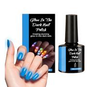 Pulidor de Uñas,Esmalte de 10ml de Alto Pigmento y Brillo | Herramientas de belleza para uñas que brillan en la oscuridad - Para mujeres y adultas en hogar, apartamento, residencia, viajes,