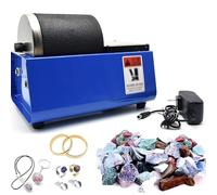 Pulidor eléctrico de vaso de roca con barril a prueba de fugas, motor duradero, tracción de doble rueda, reducción de ruido para piedras preciosas, cristales, vidrio, pulido de metales