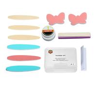 Pulidor Y Brillador De Uñas - Juego De Herramientas Para Uñas Danadas,Accesorios De Cera Para Reparar Para Mujeres Y Principiantes Estudio Baño