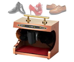 Pulidora automática de zapatos, diseño de inducción para uso doméstico y público eficiente, acabado eléctrico de titanio