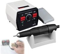 Pulidora con micromotor de pieza de mano de 50 K RPM, micromotor eléctrico, máquina pulidora con control de velocidad de pedal, mini amoladora para joyería, cerámica, tallado en madera-2,35
