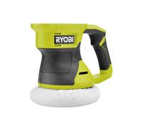 RYOBI - Pulidora 18V ONE+ Ø150mm para Coches, Barcos, Madera - Mango GripZone, Ø Oscilación 10 mm, 4600 osc/min - 2 Almohadillas (1 de Aplicación, 1 de Acabado), sin Batería ni Cargador - RBP18150-0