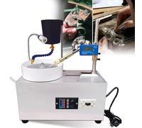 Pulidora De Banco Máquina Pulir Joyas,180w Esmeriladora De Banco Multifuncion,Con Manipulador Pantalla Digital,Para Joyería,Jade,Gema Y Metales Preciosos