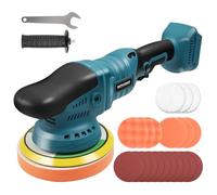 Pulidora de batería, máquina pulidora de 6 velocidades, mini máquina de pulir inalámbrica de 6 pulgadas, esponja de pulido de 150 mm, para quitar mortero de pintura, pulir, lijar, para Ma-kita 18 V