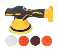 Pulidora de búfer inalámbrica de 6 pulgadas con motor de cobre sin escobillas y 6 velocidades variables 2500-5000 RPM, máquina de encerado para automóvil de 20 V compatible con