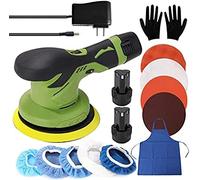 Pulidora de búfer inalámbrica para automóvil, con batería recargable de litio de 12 V, pulidora sin escobillas con velocidad variable, kit de búfer inalámbrico portátil para pulidora, lijado