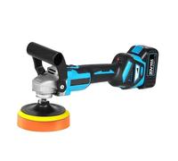 Pulidora de coche 2 en 1, amoladora angular sin escobillas 125mm, máquina pulido y encerado velocidad Variable 1600W for batería 18V(No battery no plug)