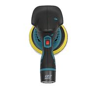 Pulidora de coche con batería, 300 W, pulidora excéntrica con 6 velocidades ajustables, 12 V, máquina pulidora eléctrica inalámbrica a pilas, pulidora de batería de 145 mm
