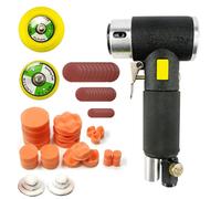 Pulidora de coche con batería, 63 en 1, lijadora excéntrica de aire comprimido, minimáquina pulidora para coche, juego de 30 esponjas x 21, para coche, suelos, azulejos