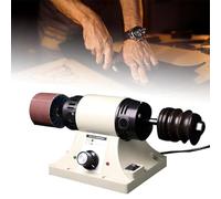 Pulidora de cuero profesional,Amoladora de borde de cuero de escritorio 350W,pulidora de lijadora eléctrica con mango flexible,pulidora de banco 0-8000RPM,for todo tipo de cuero