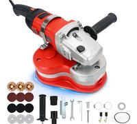 Pulidora de diamante eléctrica de 3800 W con ruedas de diamante para hormigón y granito, 6 velocidades, para granito, mármol, hormigón y piedra. Equipada con 4 bandejas de arena.(Standard package)